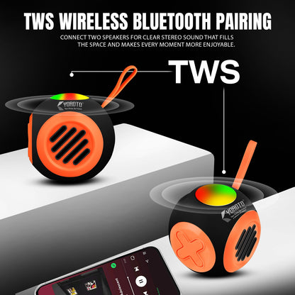 Wireless Bluetooth Speaker 12W 6H Playtime TWS Pairing All-In-One Connectivity YOROTO YO-390
