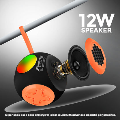 Wireless Bluetooth Speaker 12W 6H Playtime TWS Pairing All-In-One Connectivity YOROTO YO-390