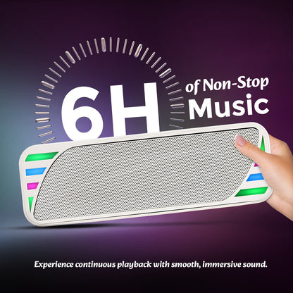Wireless Bluetooth Speaker 12W RGB Light Thunder Sound Punchy Bass YOROTO YO-434-BTL