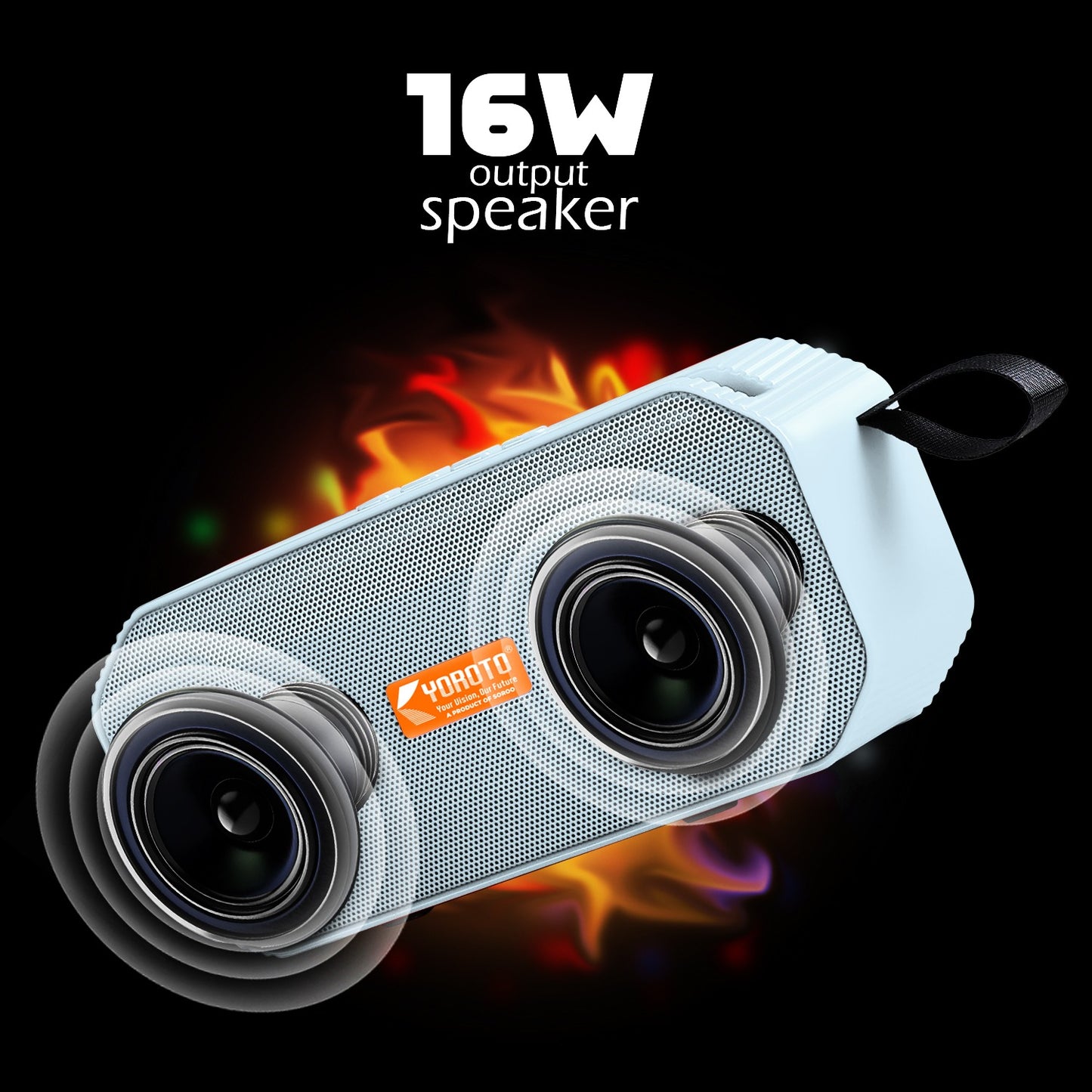 Wireless Party Speaker 16W – Thunder Sound & High Bass YOROTO YO-441-BTL