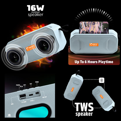 Wireless Party Speaker 16W – Thunder Sound & High Bass YOROTO YO-441-BTL