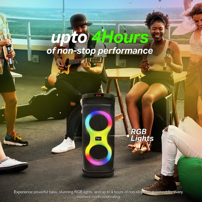 Wireless Bluetooth Speaker 50W, Karaoke Mic, TWS & 4 Hours Playback YOROTO YO-J-27