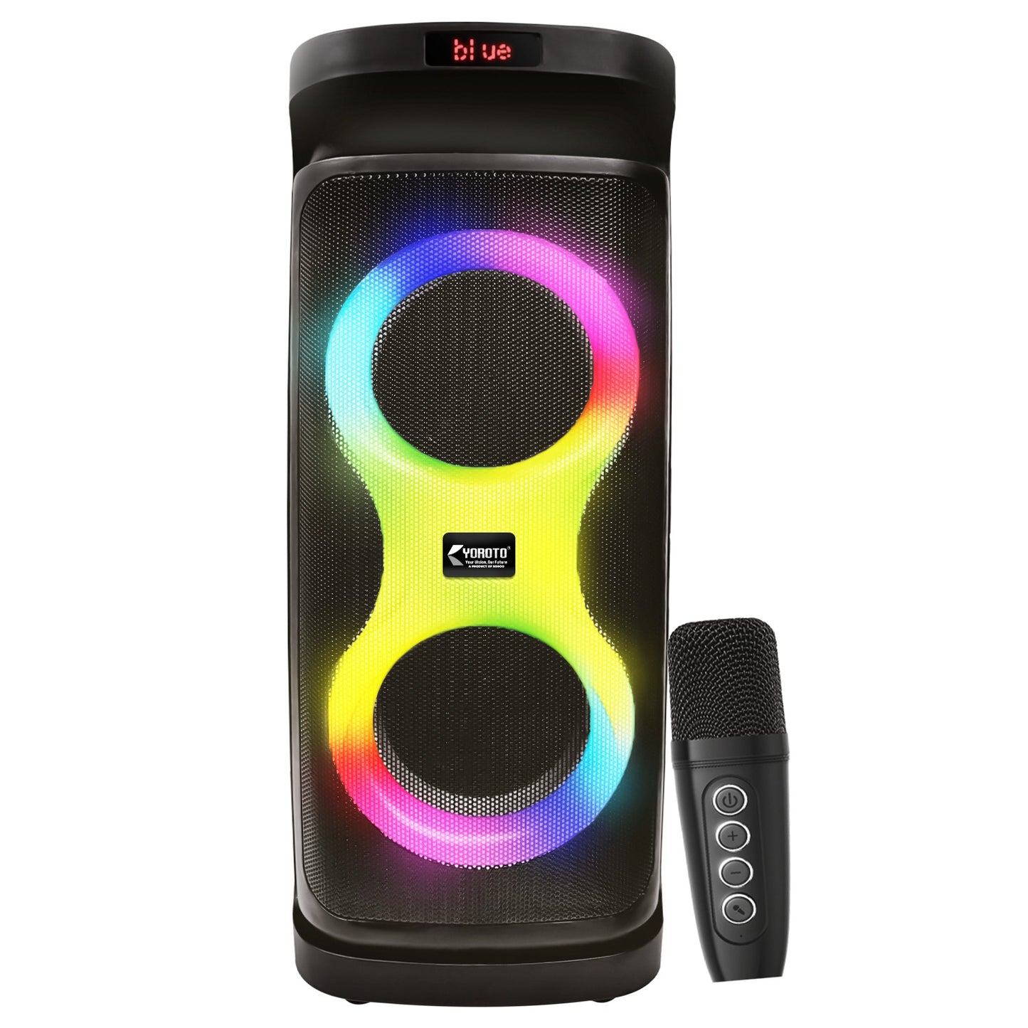Wireless Bluetooth Speaker 50W, Karaoke Mic, TWS & 4 Hours Playback YOROTO YO-J-27