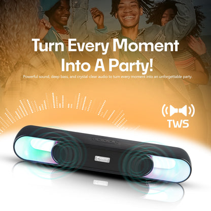 Wireless Bluetooth Speaker 20W, 6 Hours Playback & TWS Pairing YOROTO YO-SP-28
