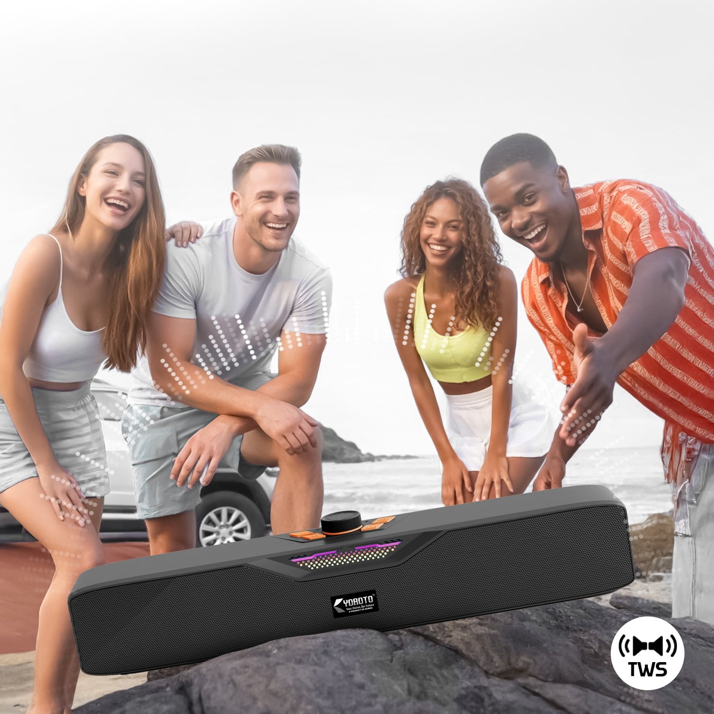 Wireless Bluetooth Speaker 20W, 6 Hours Playback & TWS Pairing YOROTO YO-SP30