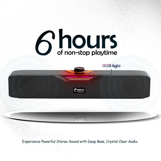 Wireless Bluetooth Speaker 20W, 6 Hours Playback & TWS Pairing YOROTO YO-SP30