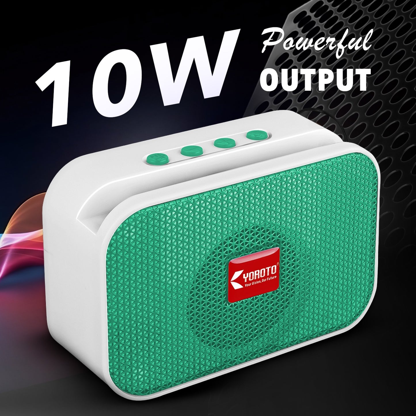 Bluetooth Speaker 10W High Bass YOROTO Portable Thunder Sound Blue Stereo Speaker A011