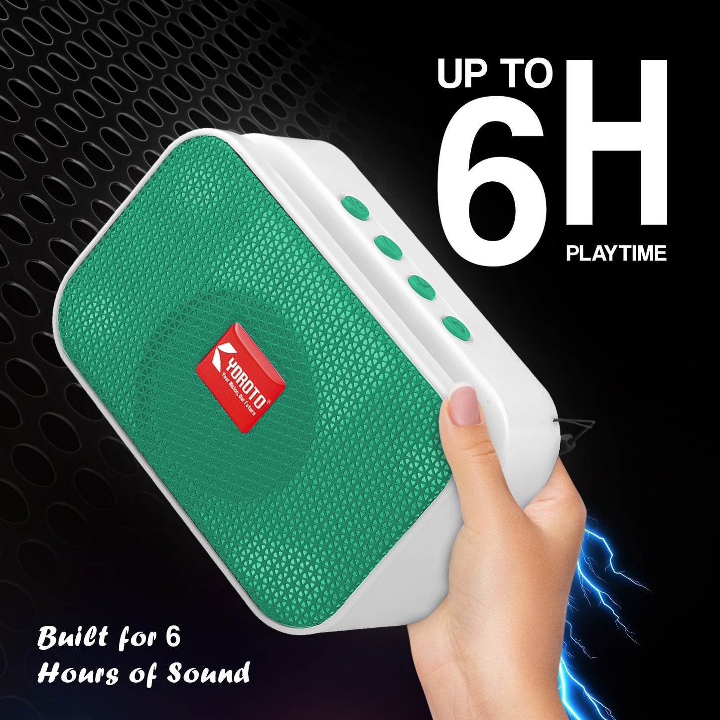 Bluetooth Speaker 10W High Bass YOROTO Portable Thunder Sound Blue Stereo Speaker A011