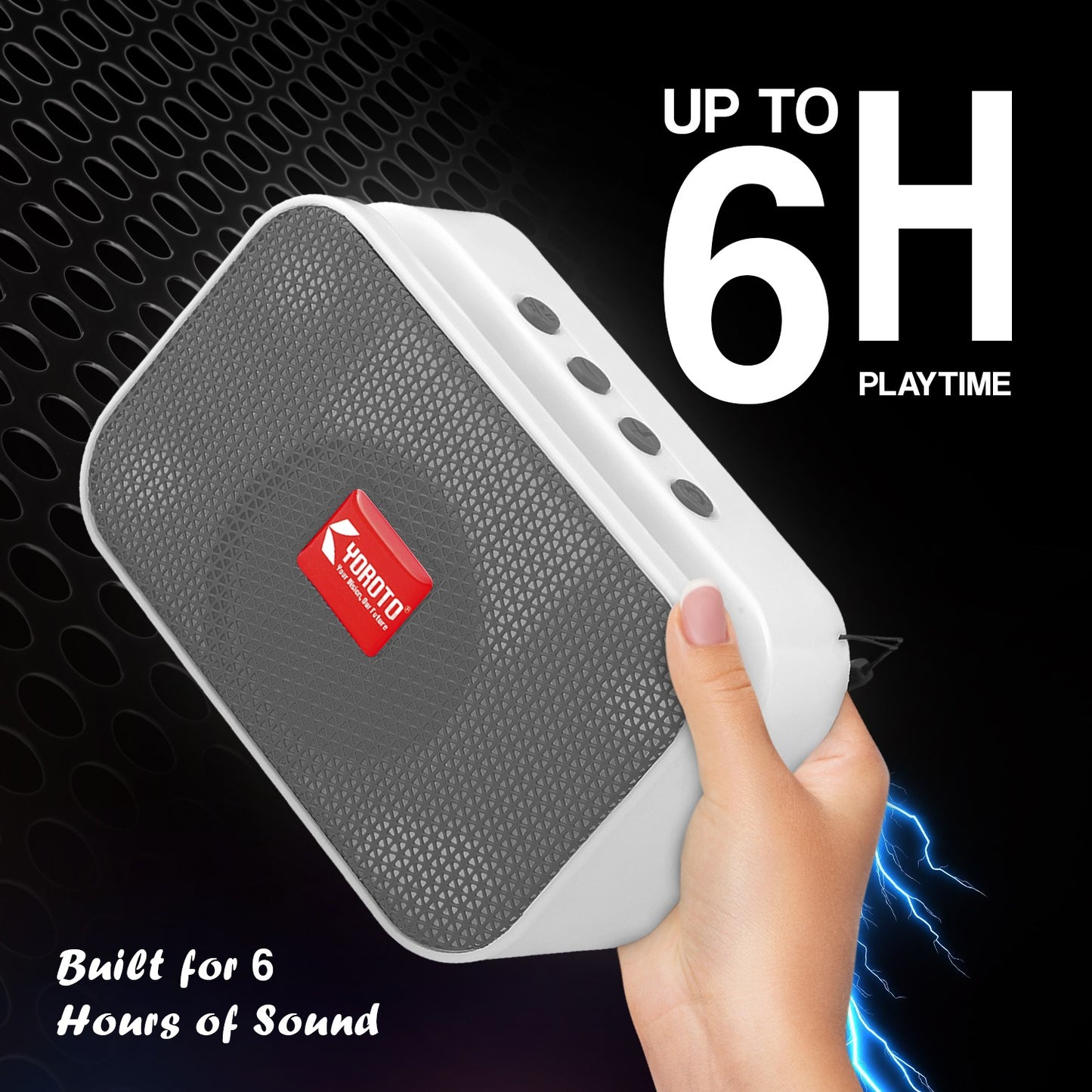 Bluetooth Speaker 10W High Bass YOROTO Portable Thunder Sound Blue Stereo Speaker A011