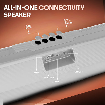 Wireless Bluetooth Speaker 20W 6H Playback TWS Pairing All-In-One Connectivity YOROTO SP-43