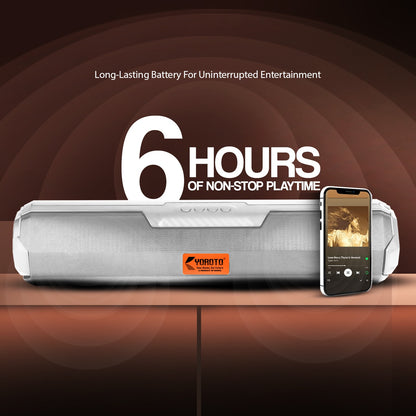 Wireless Bluetooth Speaker 20W 6H Playback TWS Pairing All-In-One Connectivity YOROTO SP-43