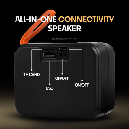 Wireless Bluetooth Speaker 8W 6H Playback TWS Pairing All-In-One Connectivity YOROTO YO-353