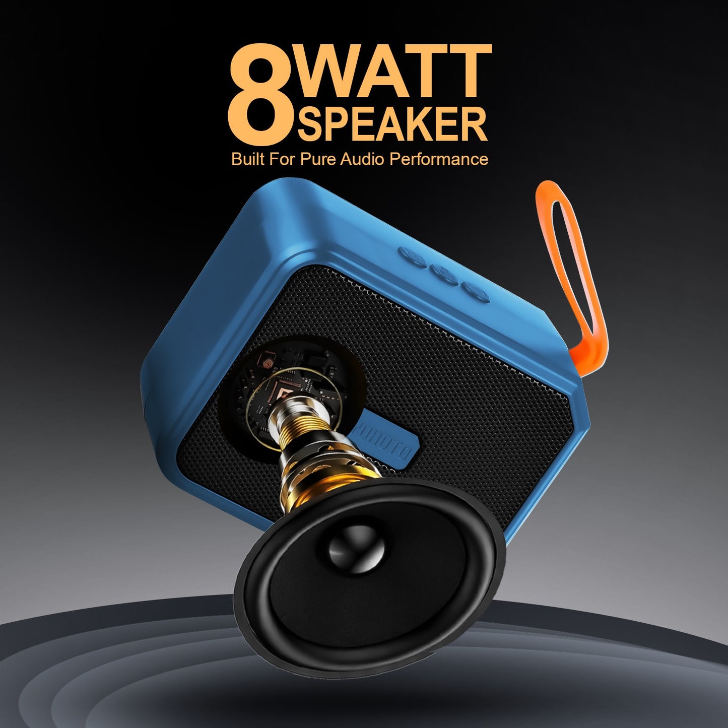 Wireless Bluetooth Speaker 8W 6H Playback TWS Pairing All-In-One Connectivity YOROTO YO-353