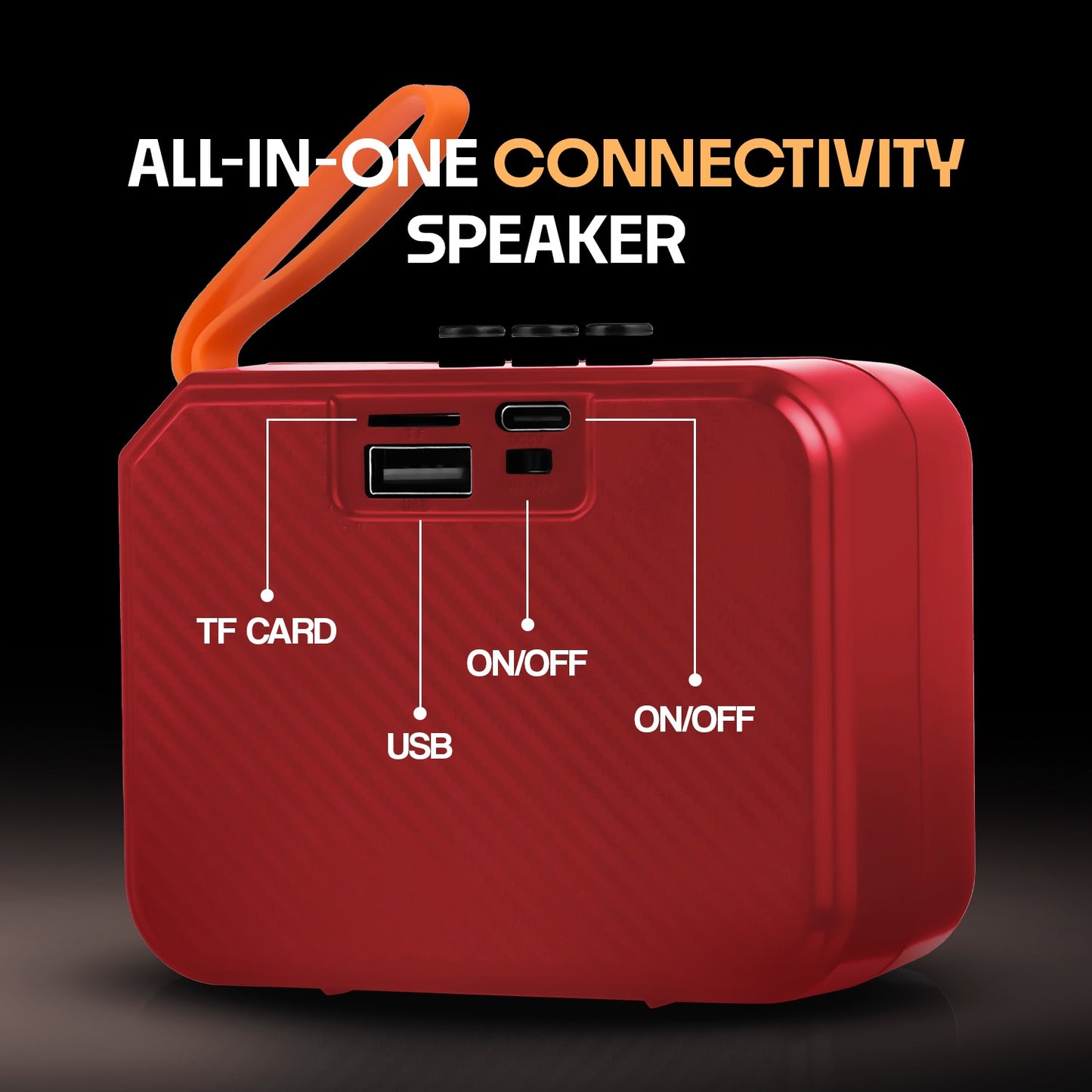 Wireless Bluetooth Speaker 8W 6H Playback TWS Pairing All-In-One Connectivity YOROTO YO-353