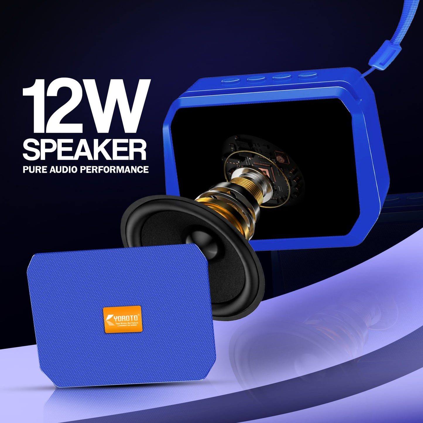 Wireless Bluetooth Speaker 12W TWS 10M Range Portable Speaker YOROTO YO-357