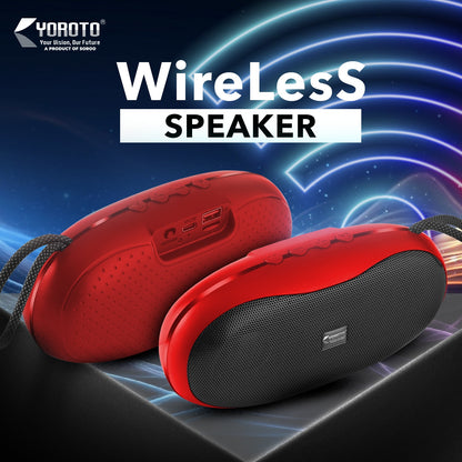 Wireless Bluetooth Speaker 20W Thunder Sound YOROTO YO-364 BTL High Bass Portable Speaker Green