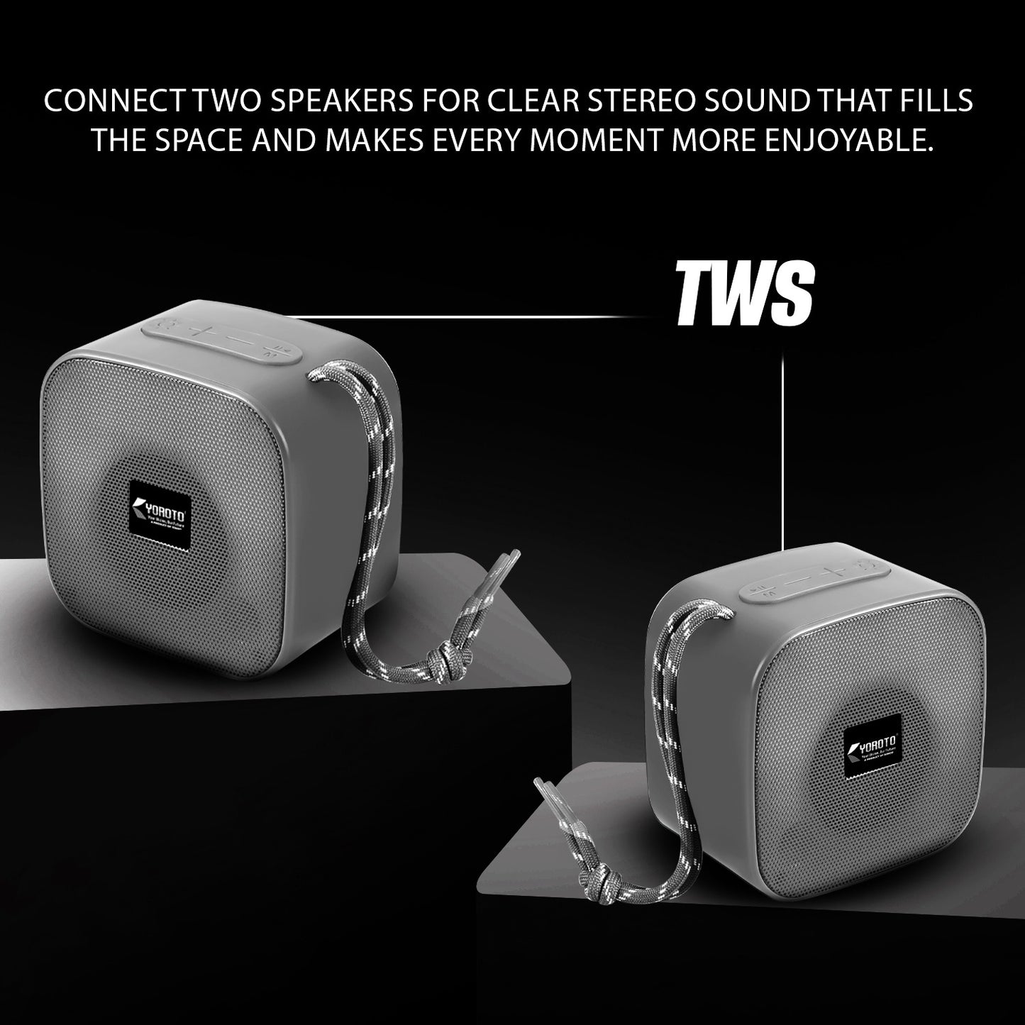 Wireless Bluetooth Speaker 10W RGB Light TWS Portable Speaker YOROTO YO-365