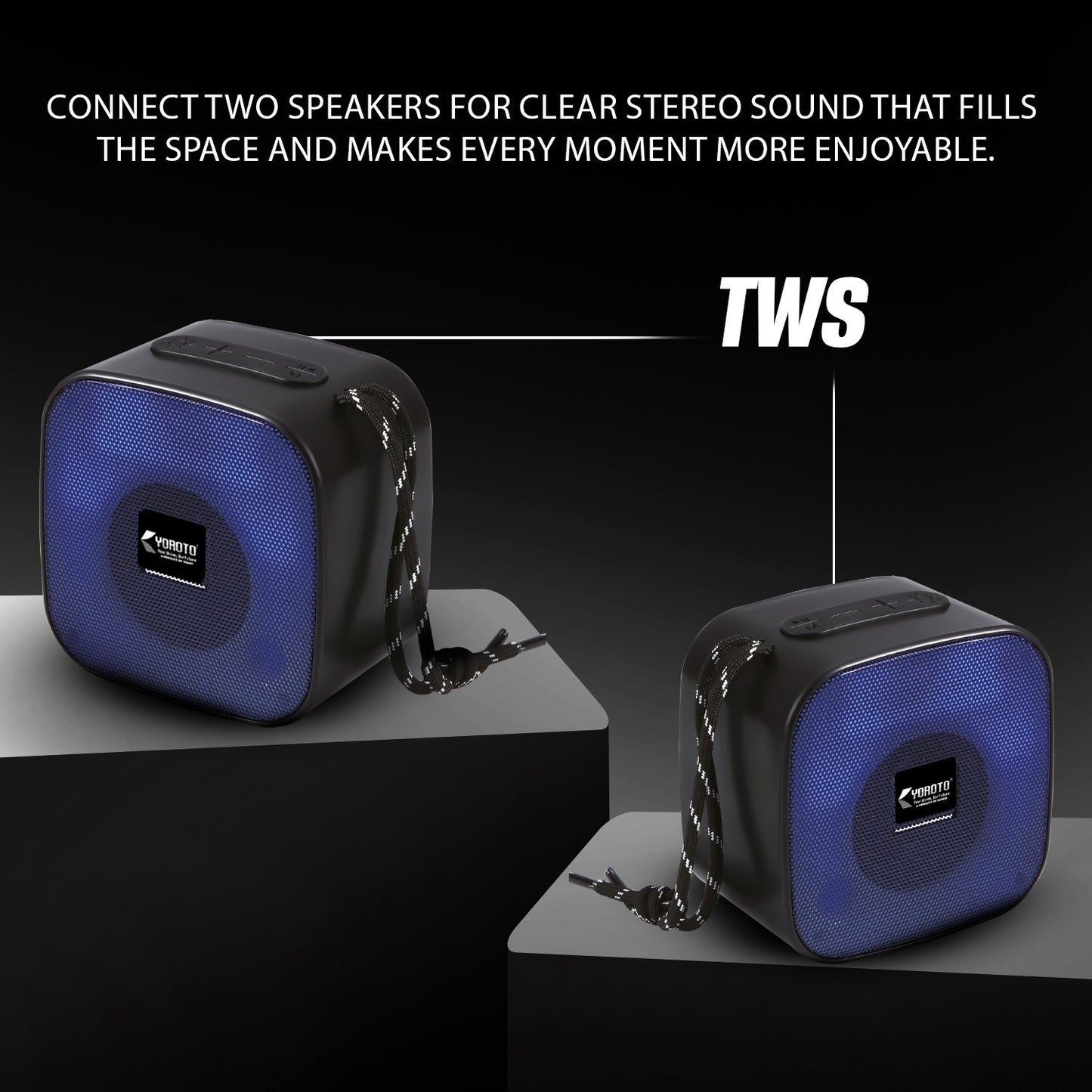 Wireless Bluetooth Speaker 10W RGB Light TWS Portable Speaker YOROTO YO-365