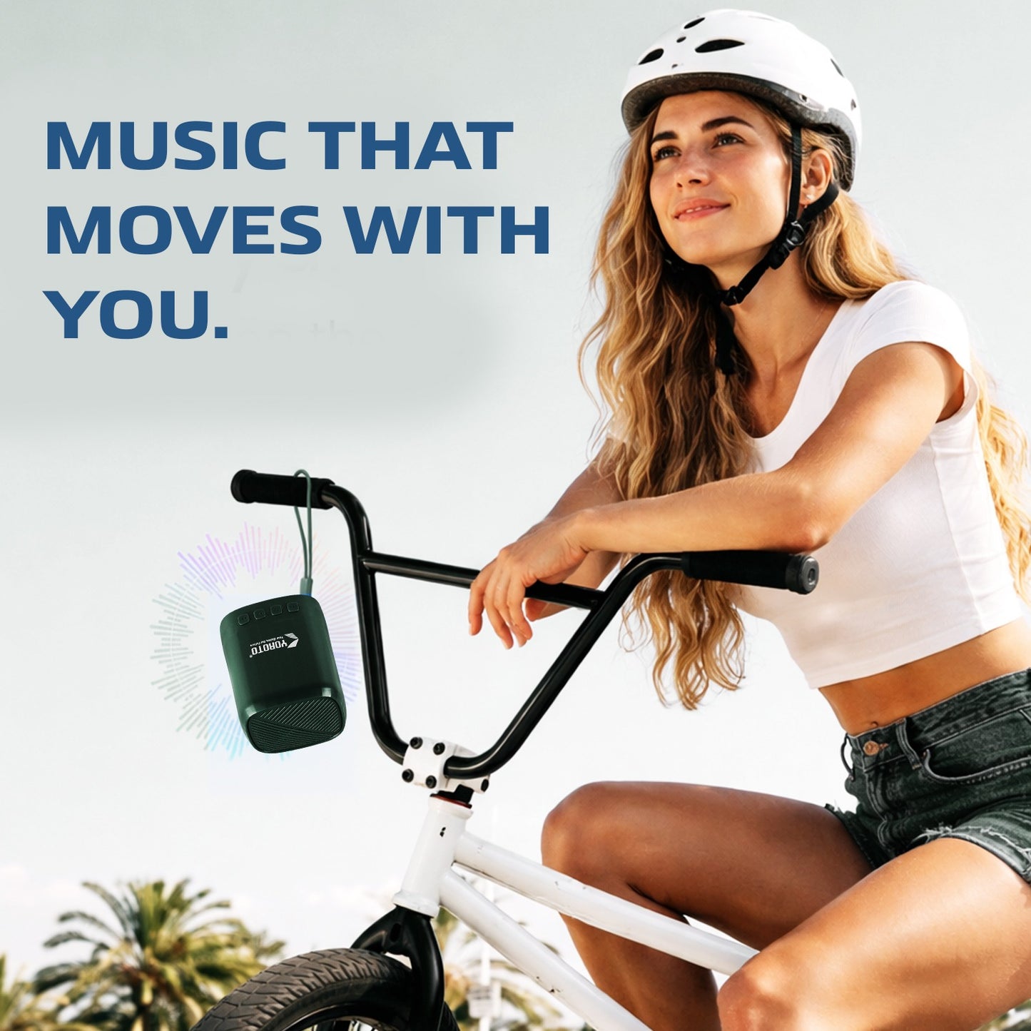 Wireless Bluetooth Speaker 8W Thunder Bass 6H Playtime Black YOROTO YO-366 BTL