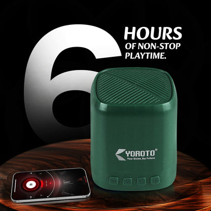Wireless Bluetooth Speaker 8W Thunder Bass 6H Playtime Black YOROTO YO-366 BTL