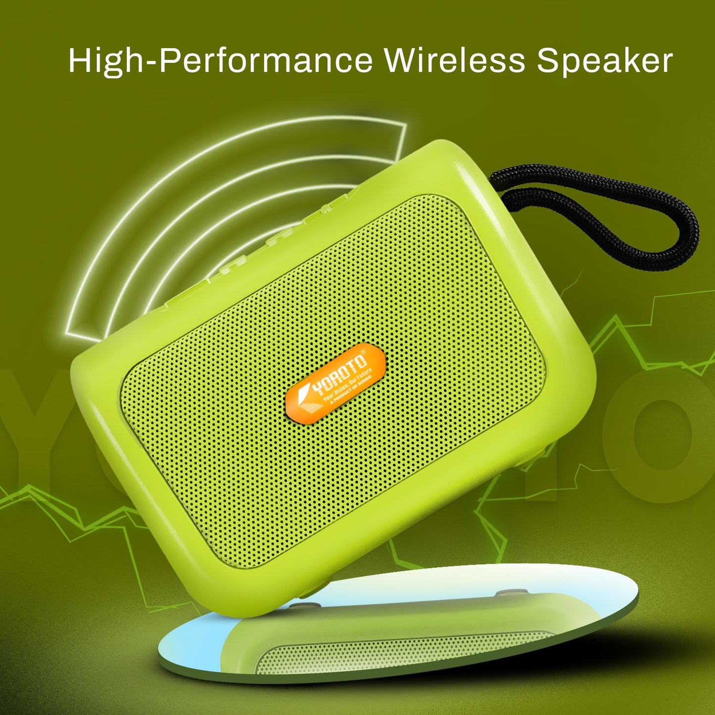 Wireless Bluetooth Speaker 12W Clear Crystal Sound 6H Playtime YOROTO YO-370 BT