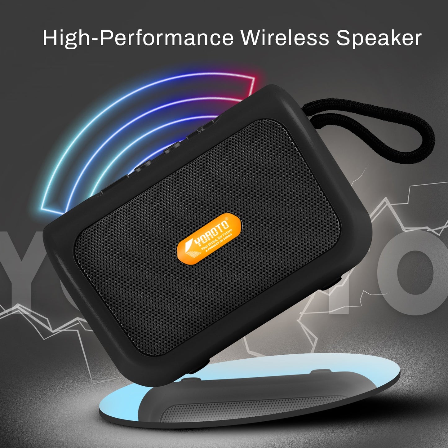 Wireless Bluetooth Speaker 12W Clear Crystal Sound 6H Playtime YOROTO YO-370 BT