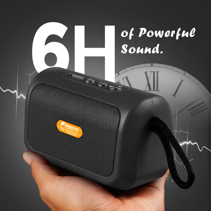 Wireless Bluetooth Speaker 12W Clear Crystal Sound 6H Playtime YOROTO YO-370 BT