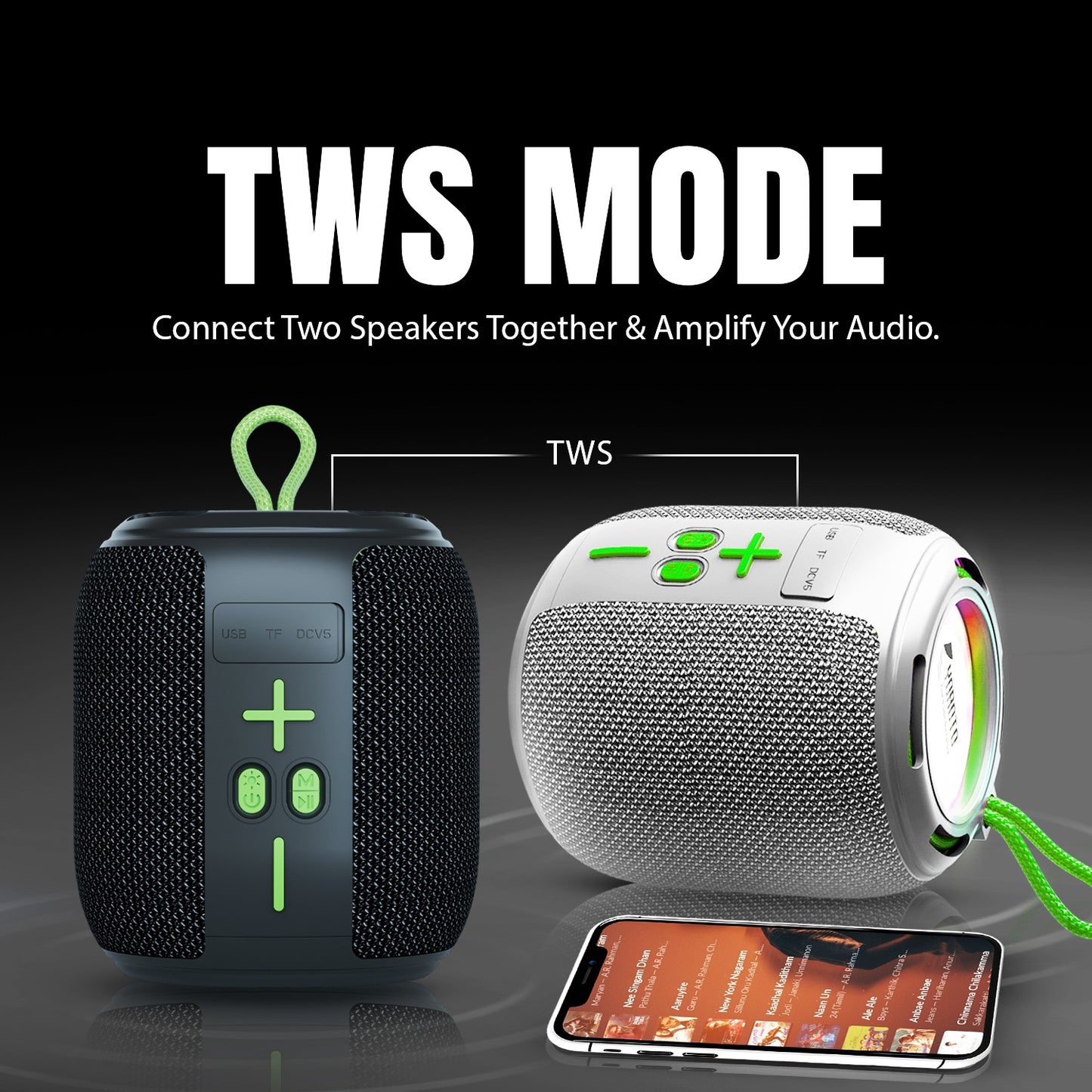 Wireless Speaker | 15W Bluetooth Speaker with RGB Lights, TWS & 6H Playtime – YOROTO YO-373-BT