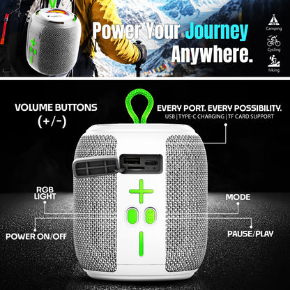 Wireless Speaker | 15W Bluetooth Speaker with RGB Lights, TWS & 6H Playtime – YOROTO YO-373-BT