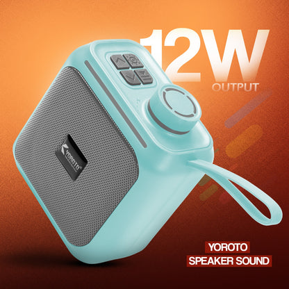 Wireless Bluetooth Speaker Thunder Bass TWS Black Orange YOROTO YO-374-BT 12W
