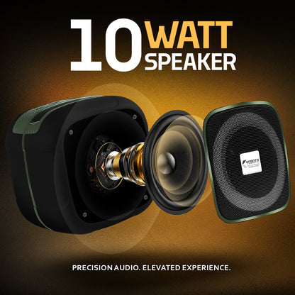 Wireless Speaker 10W RGB Thunder Bass TWS Bluetooth Speaker YO-375-BTL Black Red YOROTO