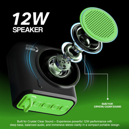 Wireless Bluetooth Speaker 12W TWS 6 Hours Playback YOROTO YO-383