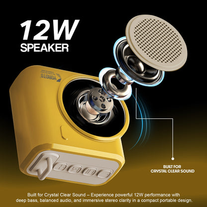 Wireless Bluetooth Speaker 12W TWS 6 Hours Playback YOROTO YO-383