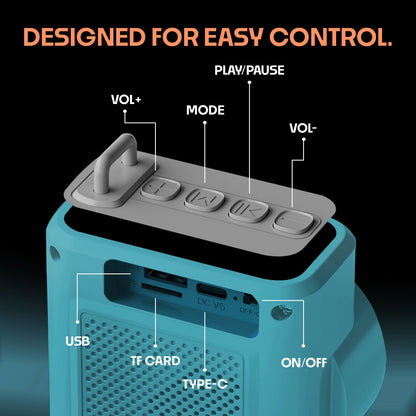 Wireless Bluetooth Speaker 12W TWS 6 Hours Playback YOROTO YO-383