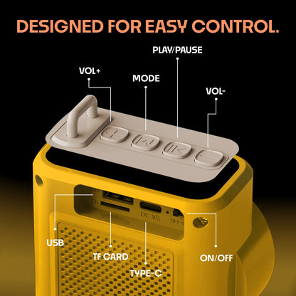 Wireless Bluetooth Speaker 12W TWS 6 Hours Playback YOROTO YO-383