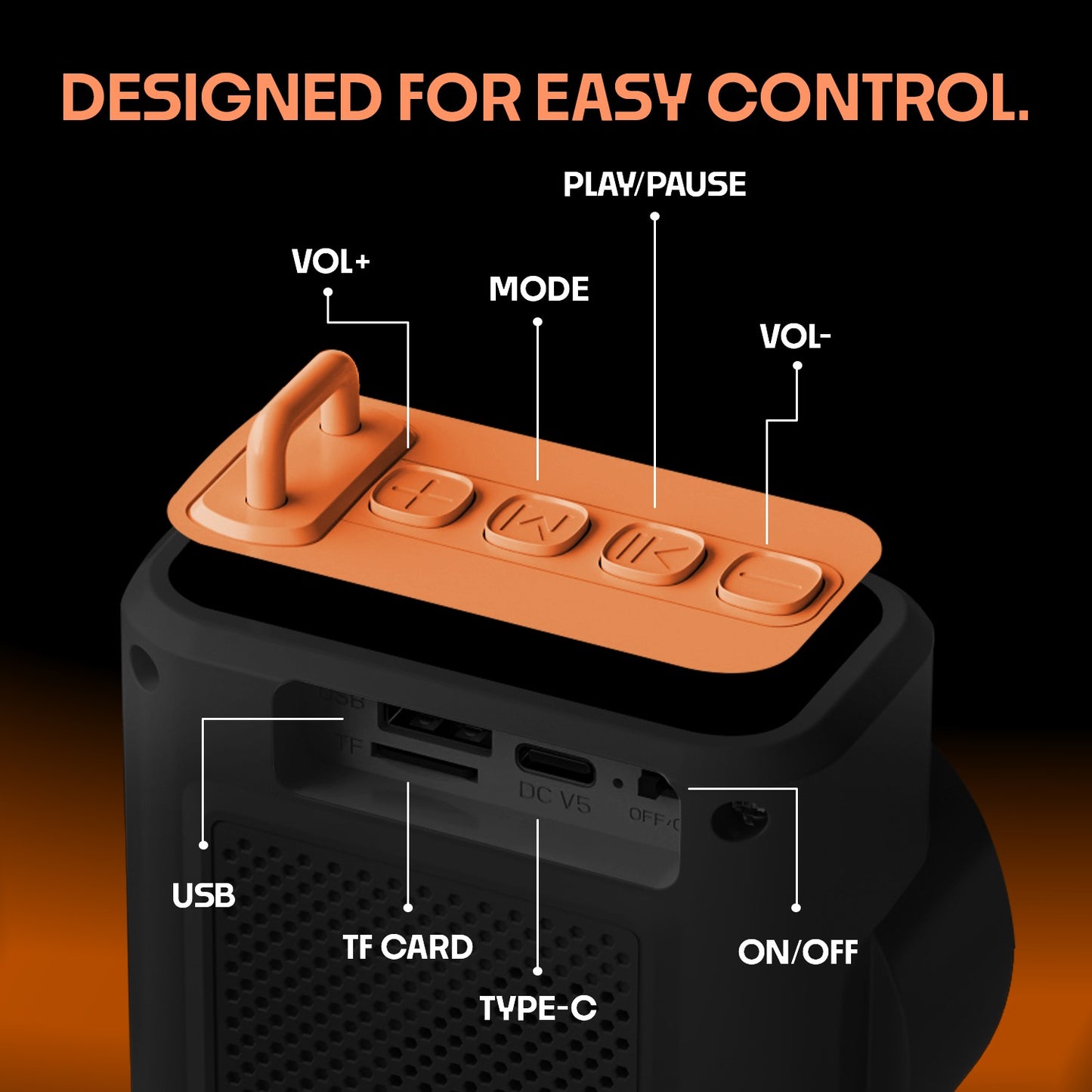 Wireless Bluetooth Speaker 12W TWS 6 Hours Playback YOROTO YO-383