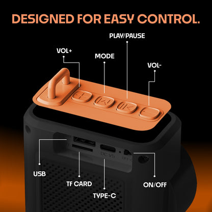Wireless Bluetooth Speaker 12W TWS 6 Hours Playback YOROTO YO-383