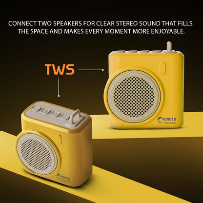 Wireless Bluetooth Speaker 12W TWS 6 Hours Playback YOROTO YO-383