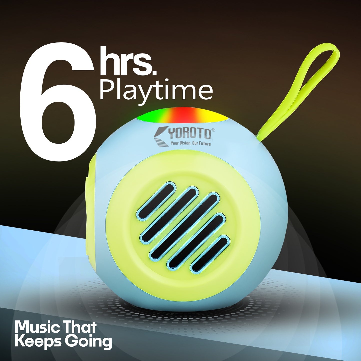 Wireless Bluetooth Speaker 12W 6H Playtime TWS Pairing All-In-One Connectivity YOROTO YO-390