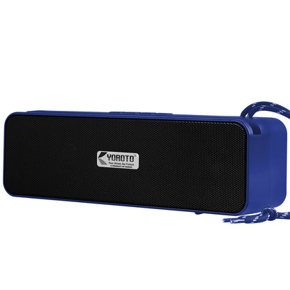 Wireless Bluetooth Speaker Deep Bass Portable Soundbar 16W Blue Black YOROTO YO-421BT