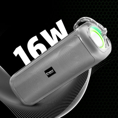 Wireless Boombox Bluetooth Speaker 16W RGB Effects Extra Bass Boost Black YOROTO YO-430-BTL
