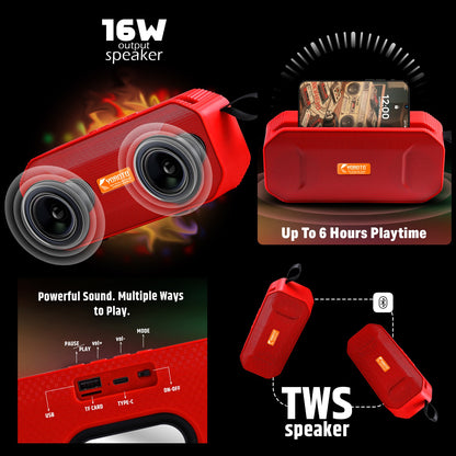Wireless Party Speaker 16W – Thunder Sound & High Bass YOROTO YO-441-BTL