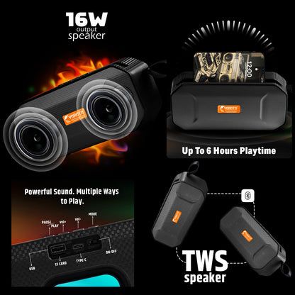 Wireless Party Speaker 16W – Thunder Sound & High Bass YOROTO YO-441-BTL