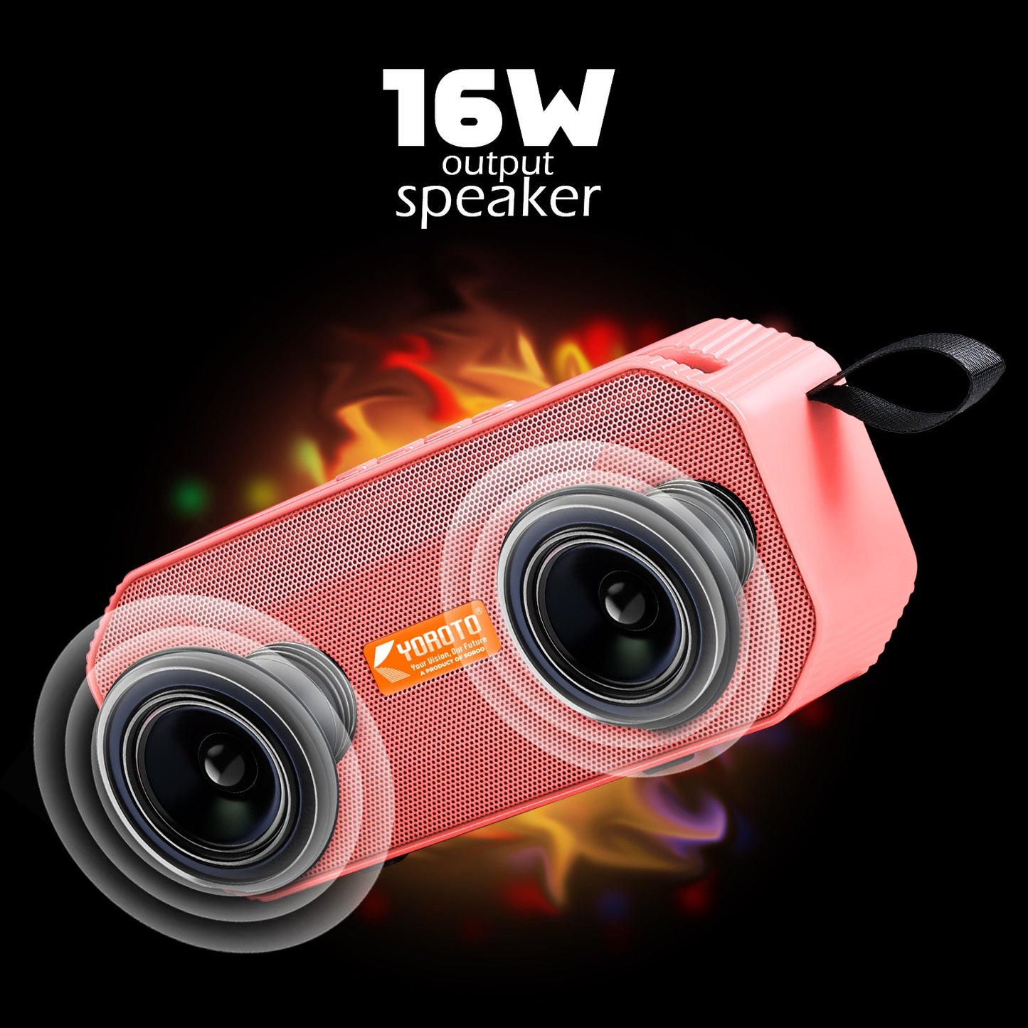 Wireless Party Speaker 16W – Thunder Sound & High Bass YOROTO YO-441-BTL