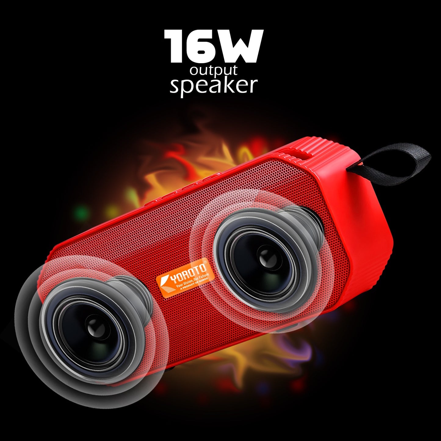 Wireless Party Speaker 16W – Thunder Sound & High Bass YOROTO YO-441-BTL