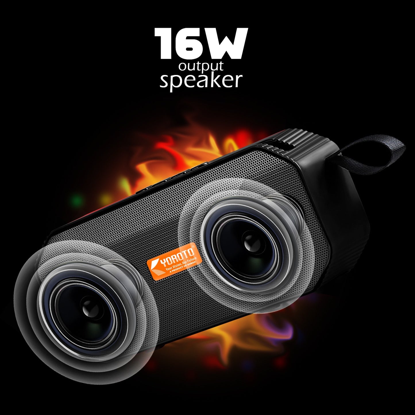 Wireless Party Speaker 16W – Thunder Sound & High Bass YOROTO YO-441-BTL