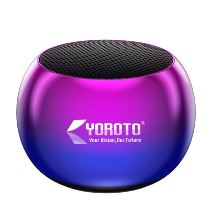 Mini Wireless Bluetooth Speaker 6W Crystal Clear Sound Metallic Body YOROTO YO-MTUNE1