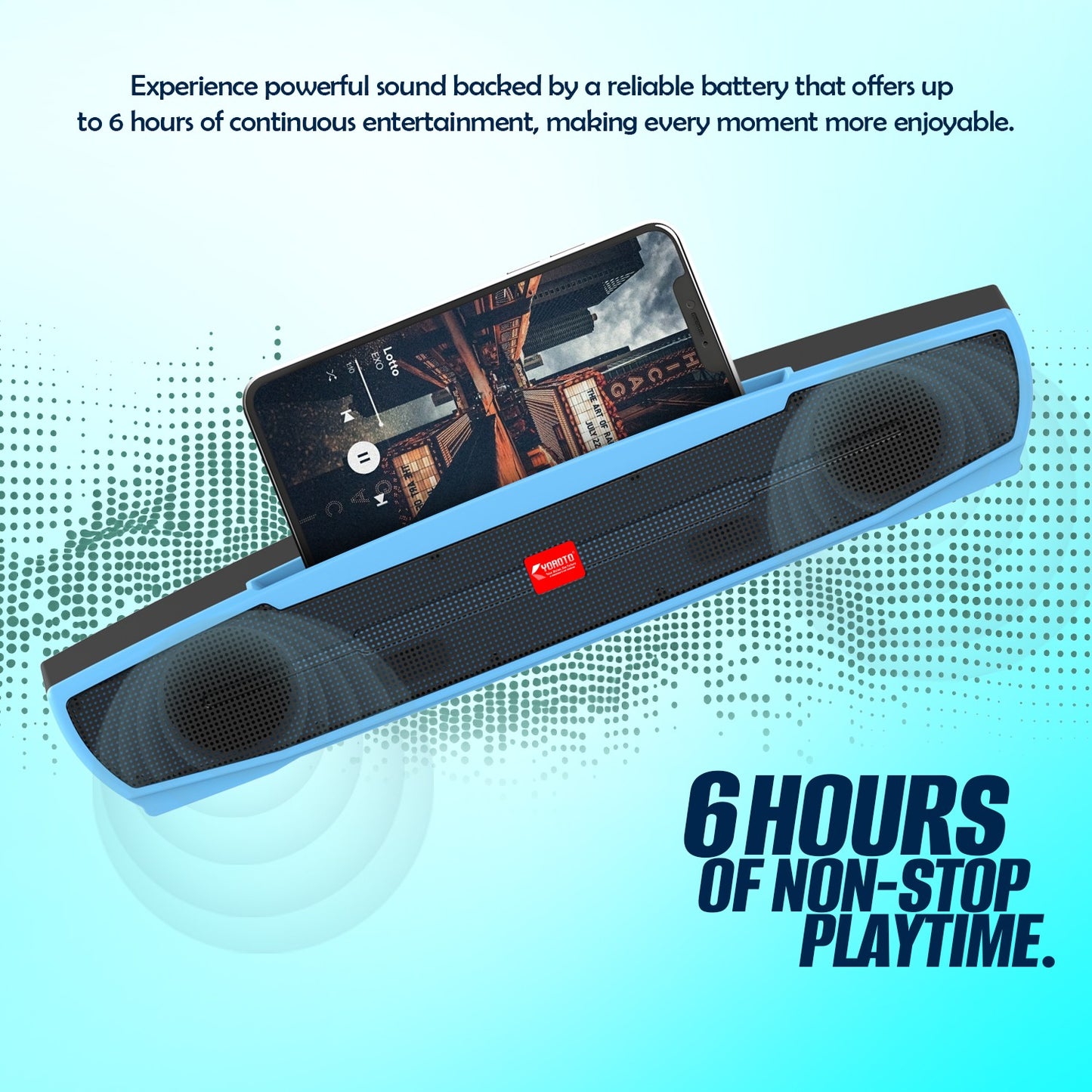 Wireless Bluetooth Speaker 20W, 6 Hours Playback & TWS Pairing YOROTO YO-SP-32