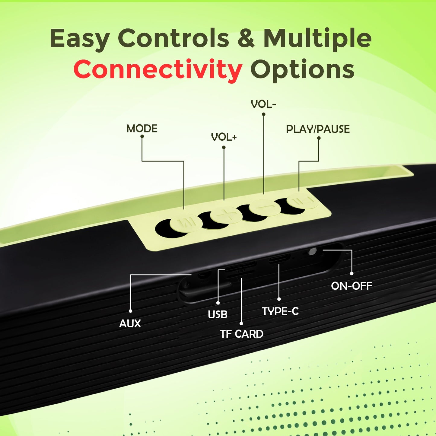 Wireless Bluetooth Speaker 20W, 6 Hours Playback & TWS Pairing YOROTO YO-SP-32