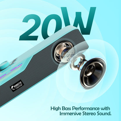 Wireless Bluetooth Speaker 20W, 6 Hours Playback & TWS Pairing YOROTO YO-SP30